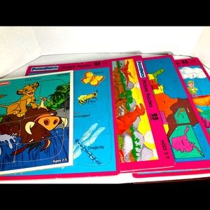 5 Puzzle Patch 1991-1993 Picture Puzzles Lot